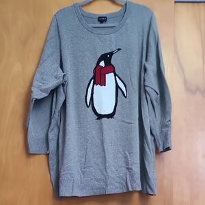 Torrid Gray Knit Tunic Sweater